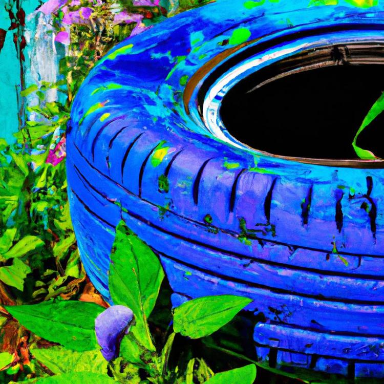 Czym pomalować oponę do ogrodu?