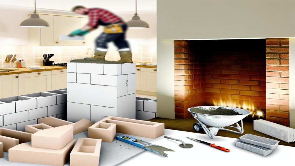 Jak obudować komin w kuchni?